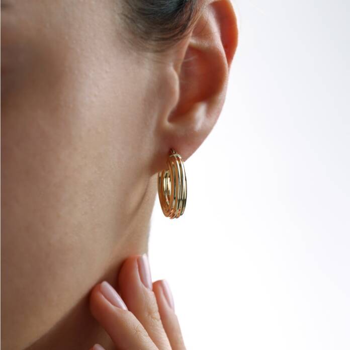 Bold Line Halka Küpe - 2