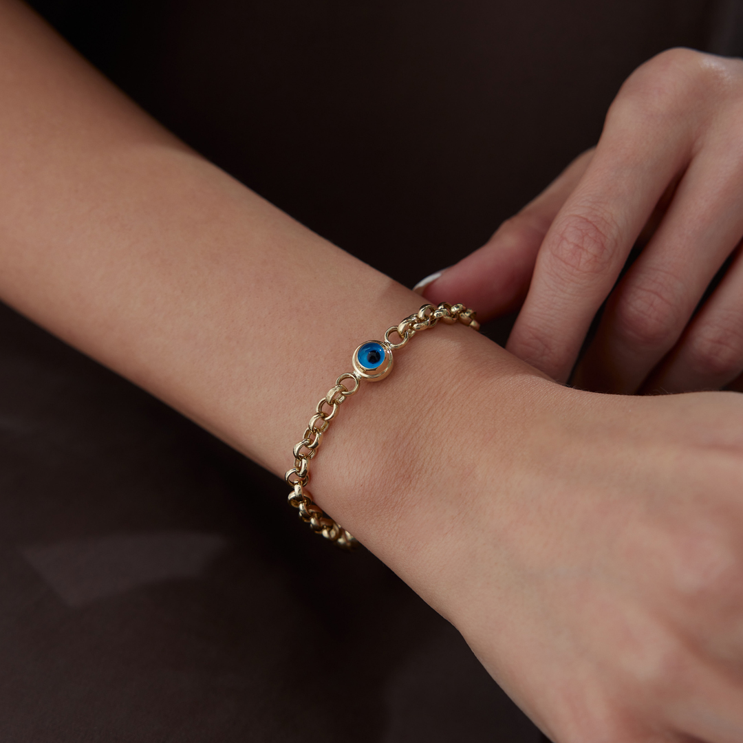 Bold Mavi Boncuk Göz Bileklik - 2