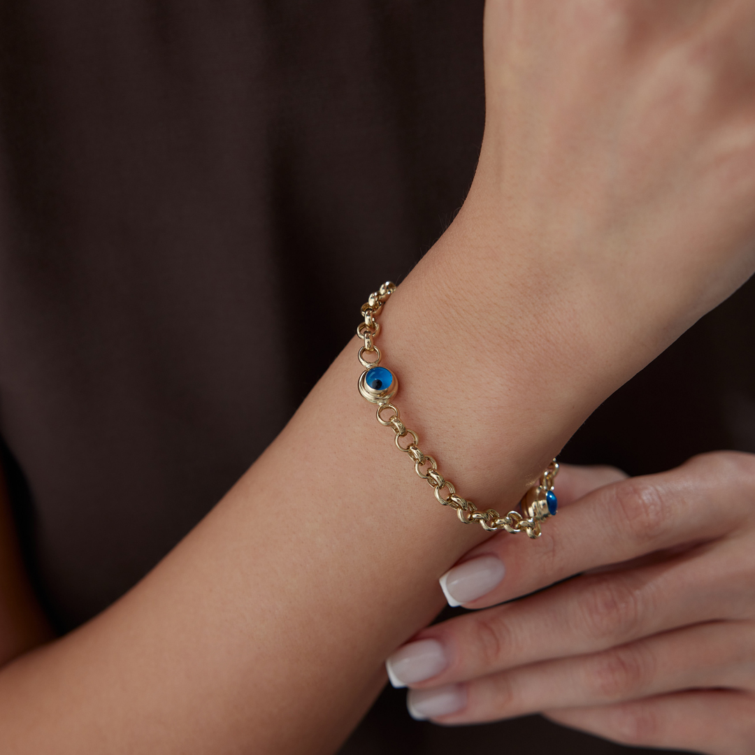 Bold Mavi Boncuk Göz Bileklik - 3