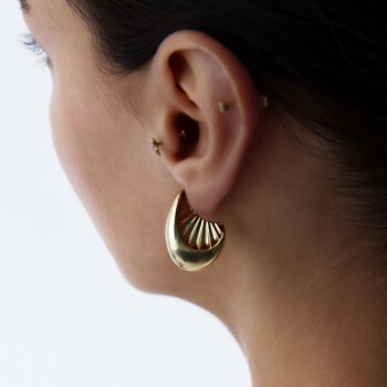 Bold Slice Küpe - Koçak