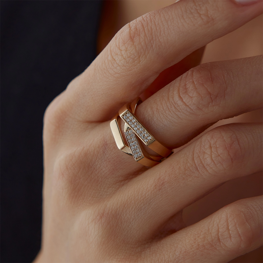 Stick Block Yüzük - 1