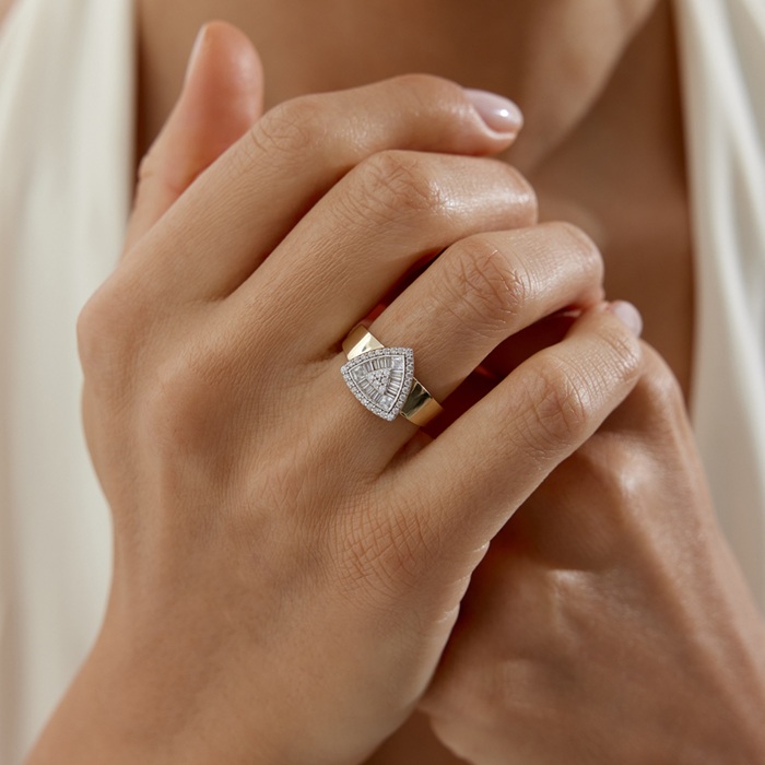 Bold Trapez Yüzük - Cemart