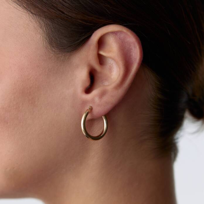 Bombe 2 Small Halka Küpe - 1