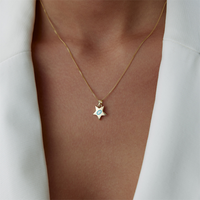 Bombe Aqua Fortuna Yıldız Kolye - Koçak