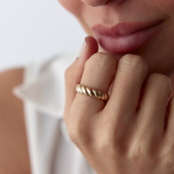 Bombe Burgu Yüzük - Rayna (1)