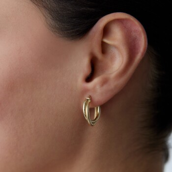 Bombe İkili Halka Küpe - Dilmener (1)