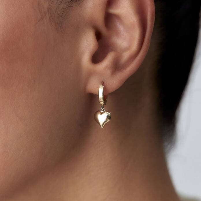 Bombe Kalp Sallantılı Küpe - 3