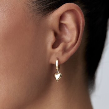 Bombe Kalp Sallantılı Küpe - 4