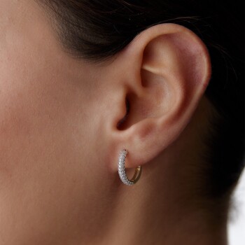 Bombe Taşlı J Küpe - Ador