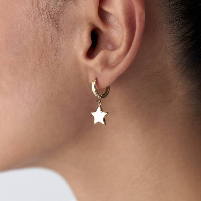 Bombe Yıldız Sallantılı Küpe - 2