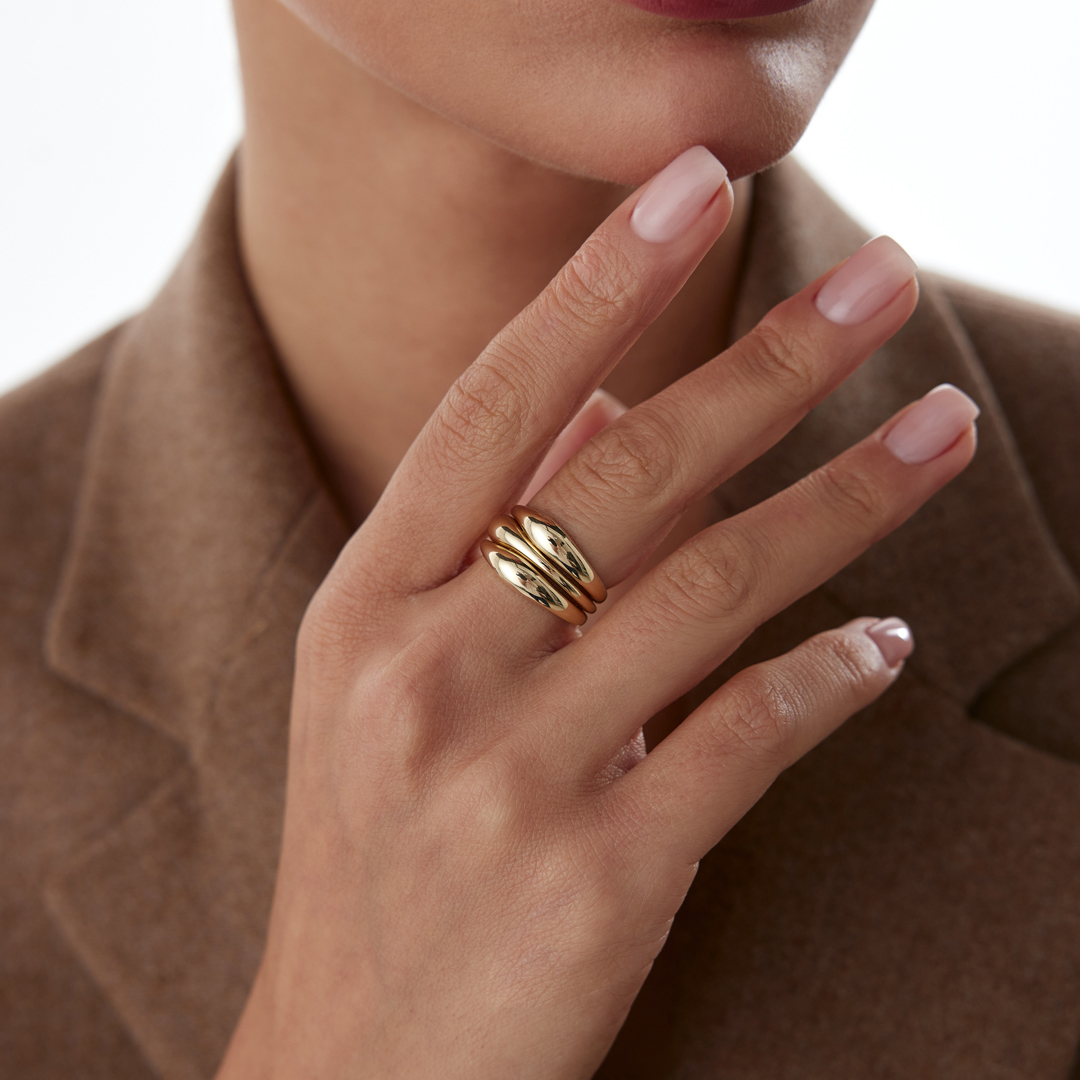 Bombeli Üç Halka Yüzük - 1