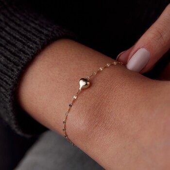 Boomerang Zincir Kalp Bileklik - RİTİM