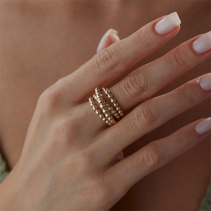 Bubble Kıvrım Yüzük - Mazi