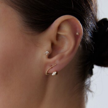 Bubbles Eye Taşlı Küpe - Koçak