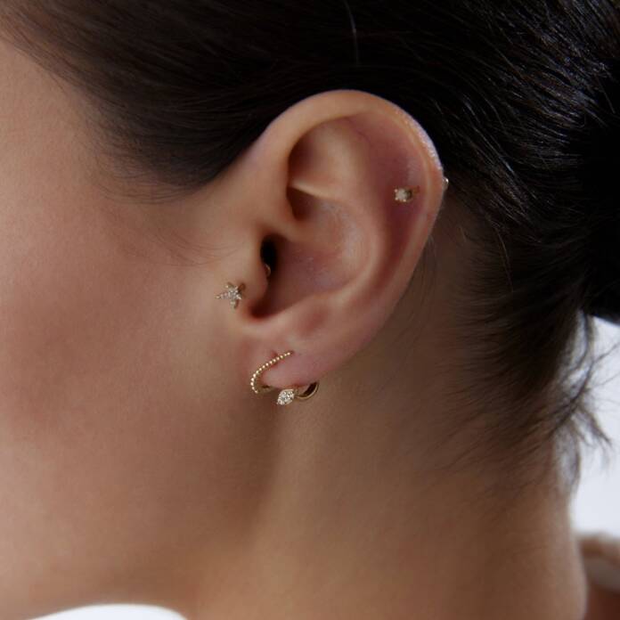 Bubbles Eye Taşlı Küpe - 2