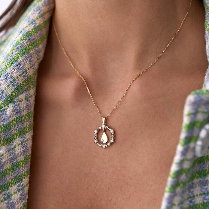 Burgu Çerçeve Kolye - 1