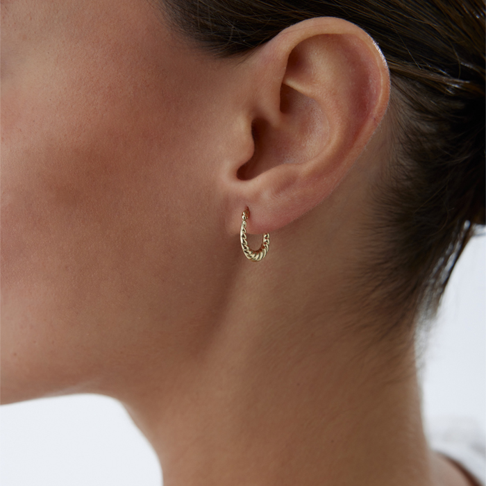 Burgu Damla Midye Küpe - Karacan (1)