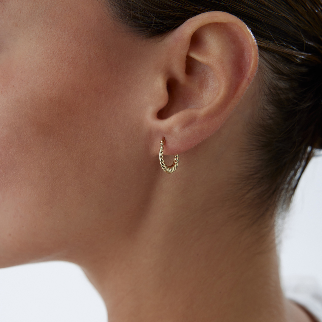 Burgu Damla Midye Küpe - 2