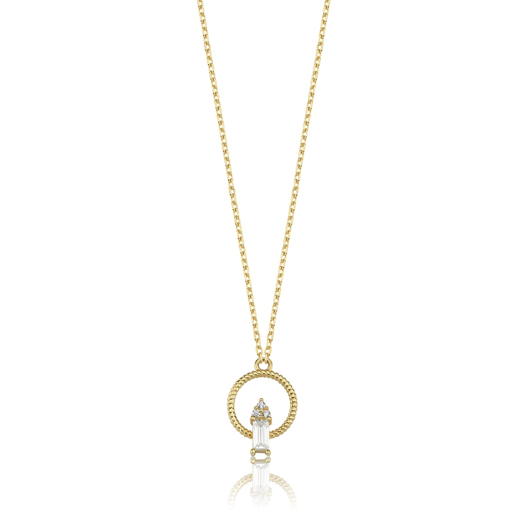 Burgu Halka Baget Kolye - 1