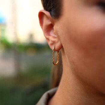 Burgulu Ataç Küpe - 1