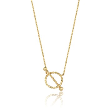 Burgulu Charm Halkası Kolye - 3