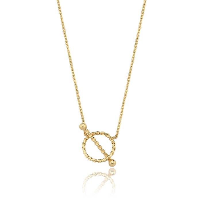 Burgulu Charm Halkası Kolye - 3