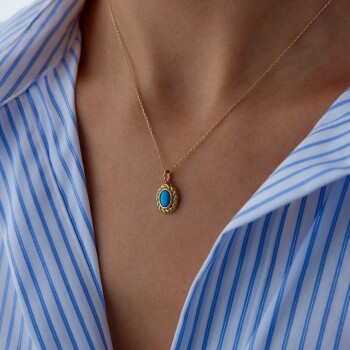 Burgulu Firuze Kolye - Rayna (1)