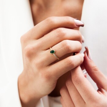 Burgulu Yeşil Yüzük - Ali Altınbas