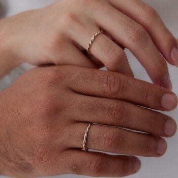 Burma Çift Alyans - Tülay Alyans