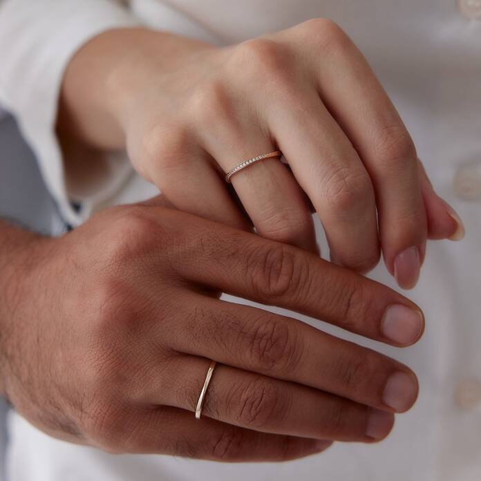 Burma Su Yolu Çift Alyans - 2