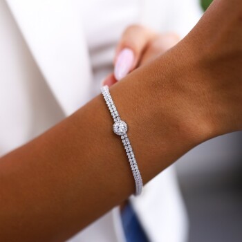 Büyük Taşlı Su Yolu Bileklik - Mazi