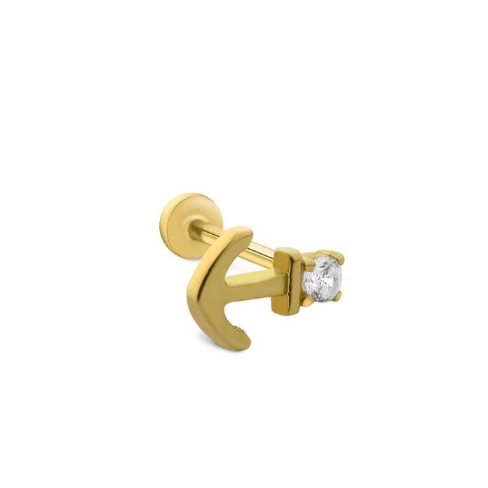 Çapa Tektaş Tragus Piercing - 1