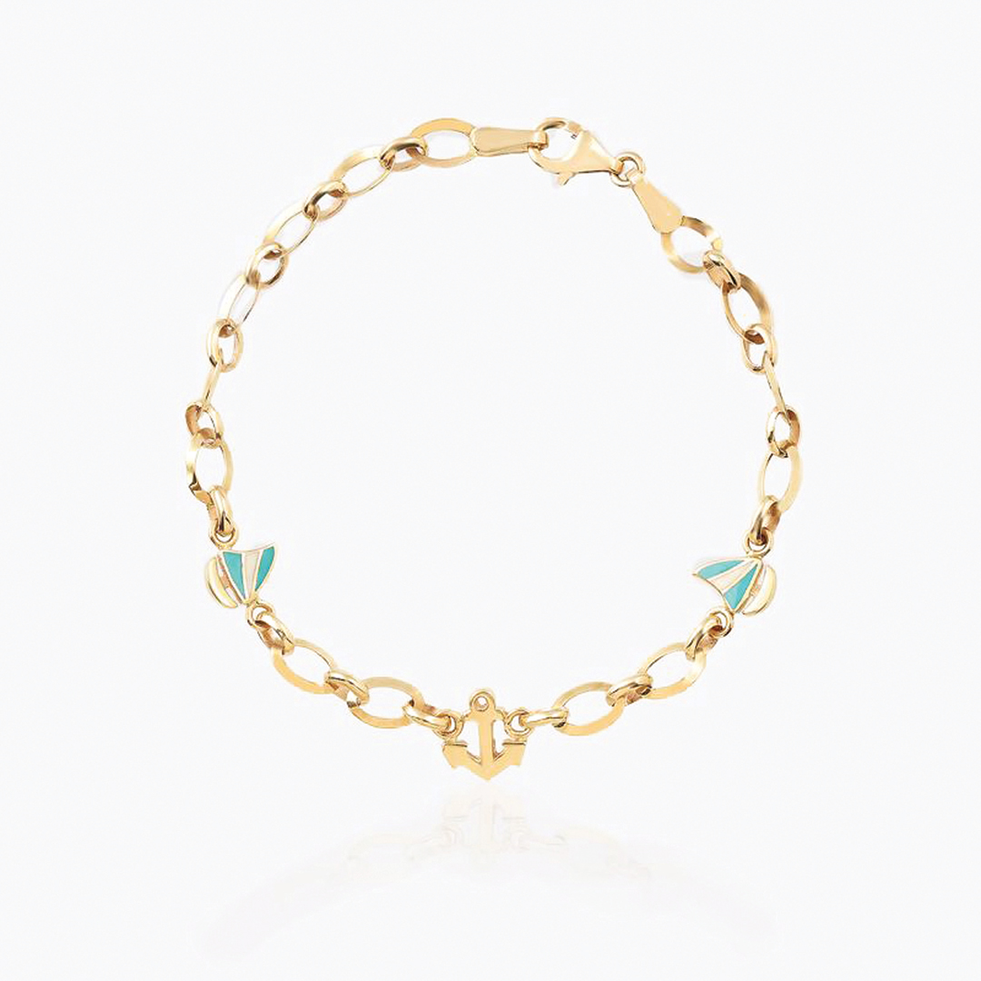 Çapa ve Yelkenli Çocuk Bilekliği - 1