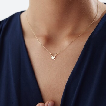 Çapraz Kılıç Kalp Kolye - Alen (1)