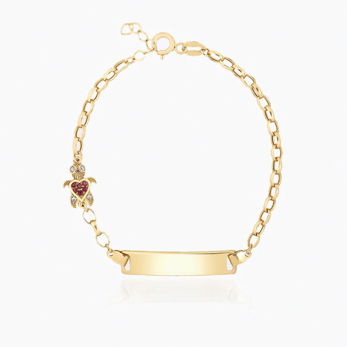 Caretta Caretta Taşlı Bebek Künyesi - Melike