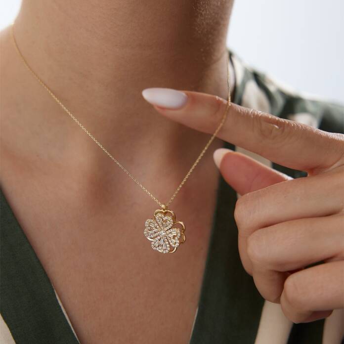 Çark Yonca Kolye - 3