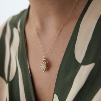 Çark Yonca Kolye - 4