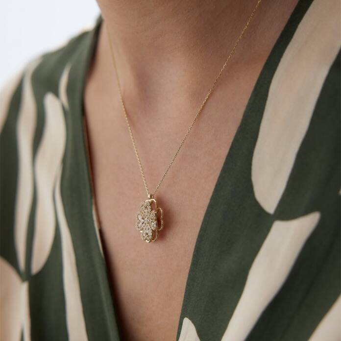 Çark Yonca Kolye - 4