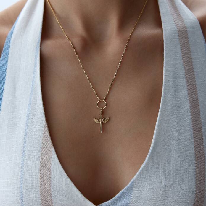 Charm Halkalı Mikail Kılıcı Kolye - 1