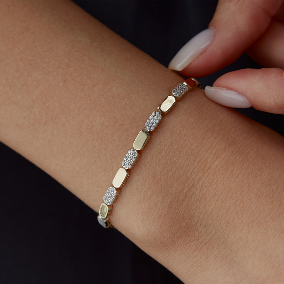 Chocolate Taşlı Bileklik - 1