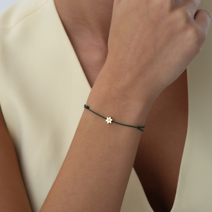 Çiçek Figür İpli Bileklik - Simoro (1)