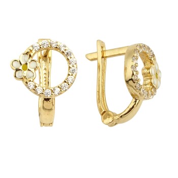 Çiçek Halka Çocuk Küpesi - Melike