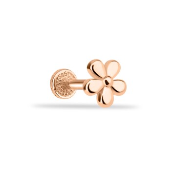 Çiçek Motifli Minimal Tragus Piercing - Dianora