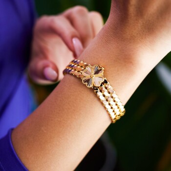 Çiçek Motifli Pullu Kelepçe - Konyalı Halil (1)