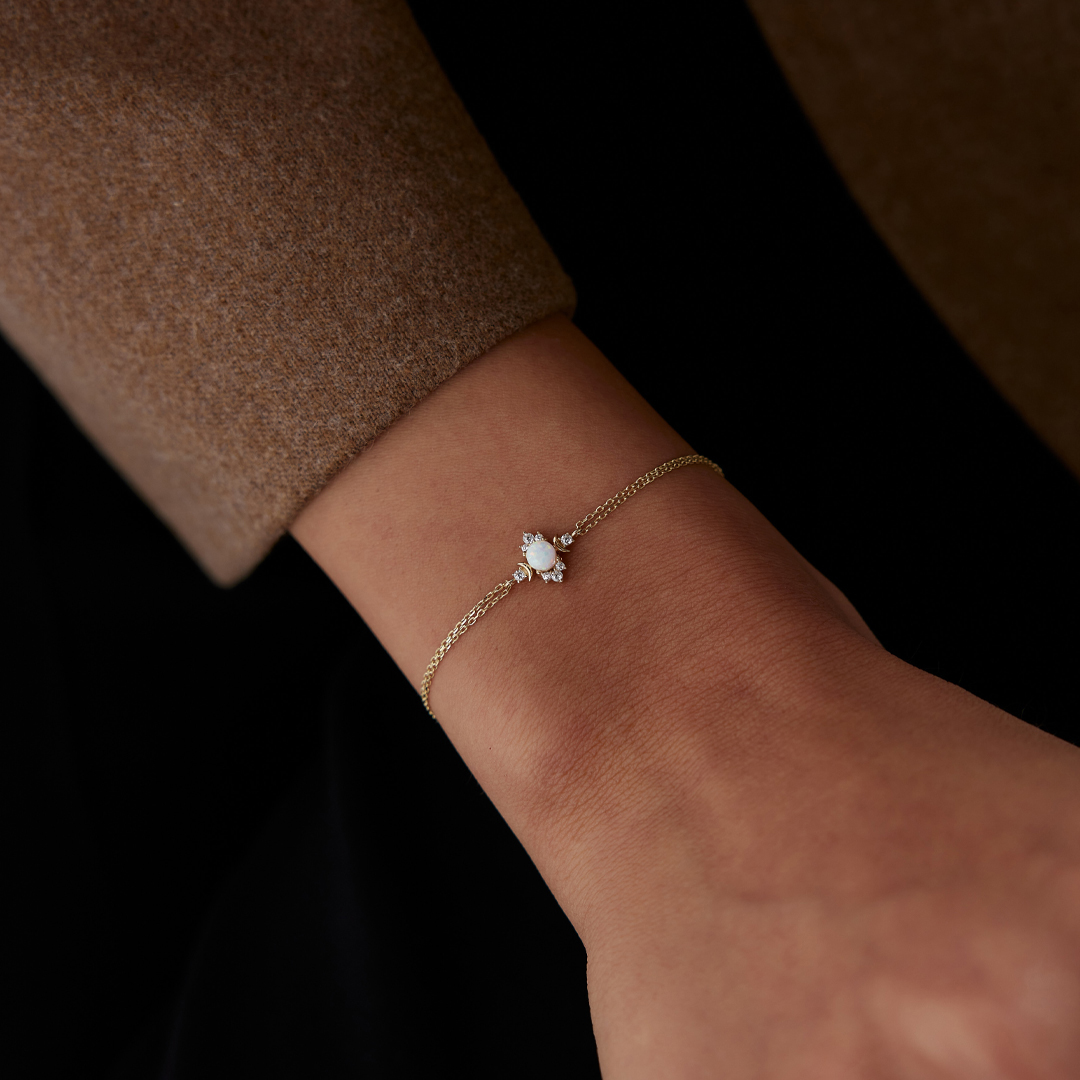 Çiçek Opal Bileklik - 1