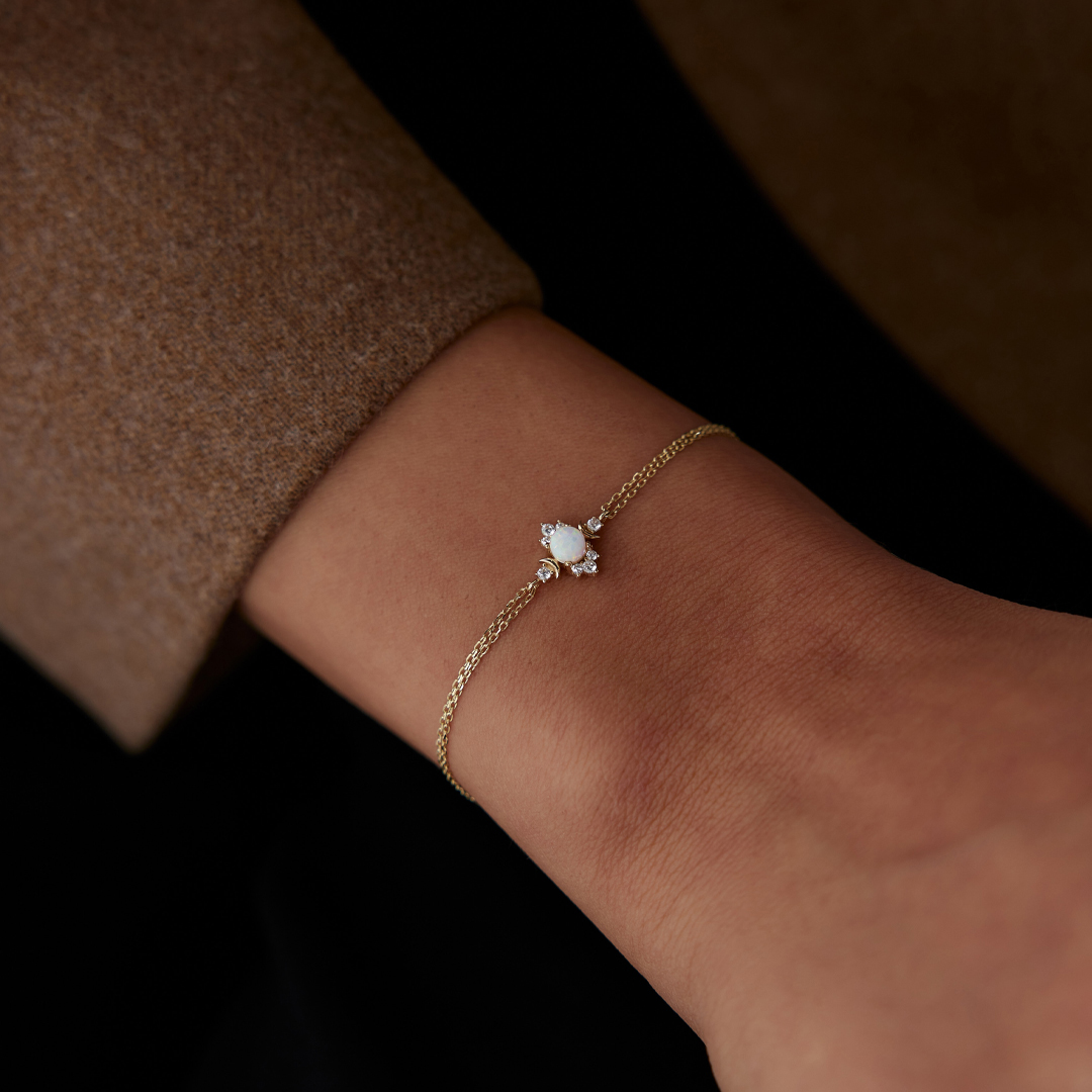 Çiçek Opal Bileklik - 2