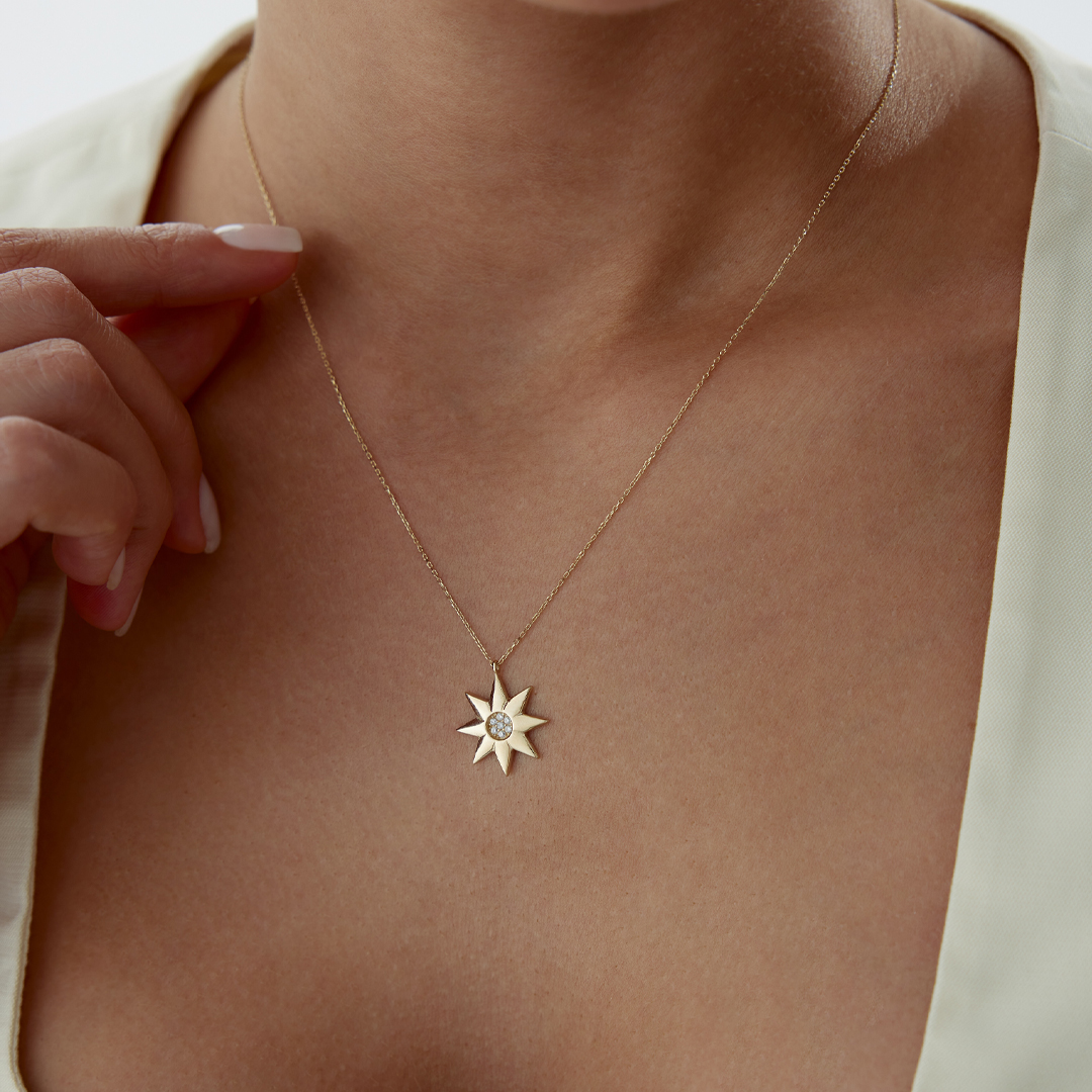 Çiçek Yıldızı Kolye - 2