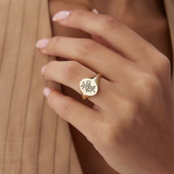 Çiçekli Şovalye Yüzük - Özer