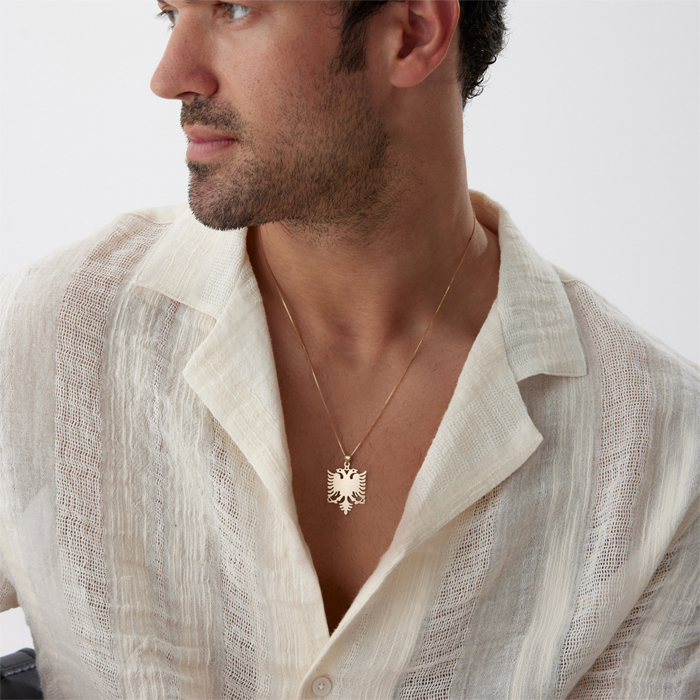 Çift Başlı Kartal Plaka Kolye - Koçak (1)