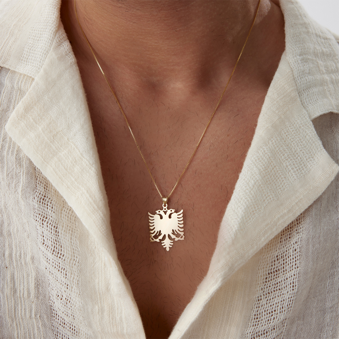 Çift Başlı Kartal Plaka Kolye - 1